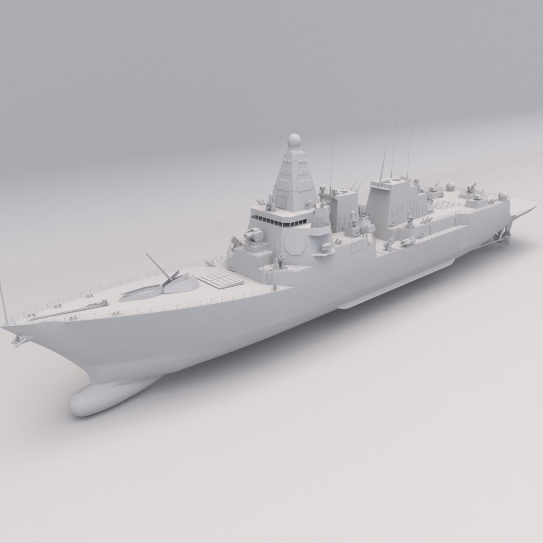 Free 3D file Navy Destroyer Ship PRINTABLE Vehicle 3D Digital STL File